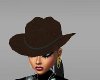 brown cowgirl hat