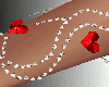SL Goddess Armbands Red