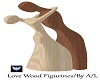 A/L Love Wood Figurines