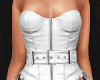 $ chained corset white