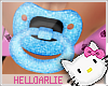 {h.a} Blue Glitter Paci