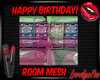 happy birthday mesh room