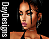 Gold Moon Lip Ear Chains