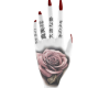 Red Nails+Tattoo