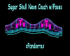 Neon Sugar Skull Couch