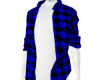 patterned open shirt