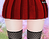 w. Red Skirt + Socks M
