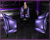 Purple Cafe Chair Set