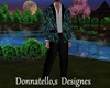 blue green suit