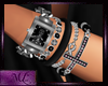 Silver watch & bracelets