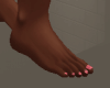Normal Feet Pink Nails