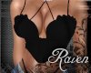 *R* Lacey top Black