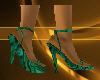 Heeled Sandals - Emerald
