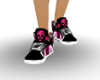 PinkBlack Skull Sneakers