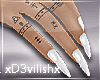 ✘Never White  Nails