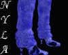 *Ny Blue Fur Boots