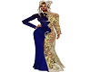 ASL Blue & Gold Gown