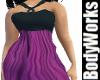 BBW Purple Chiffon Gown