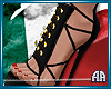 Mariachi Heels Nails Red