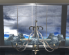 Blue Shade Chandelier