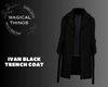 Ivan Black Trench Coat