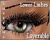 ^L~Rose Lower Blk Lashes