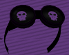 Purple skull goggles