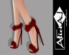 {AJ} Furfectly Red heels