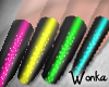 W° Rainbow Neon Nails