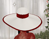 BOLD WHITE-RED HAT