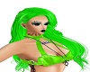 FM Lime Green Long Hair