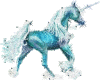 teal unicorn sticker