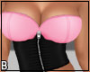 Pink Zipper Crop