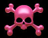 Gothic Pink Skull Decor