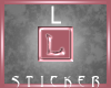 Letter L-1 Sticker *me*