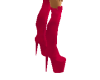 * B* pvc red spike boots
