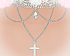 ! cross lace necklace