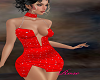 red hot halter dress