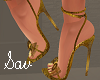 Gold Sling Heels