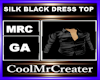 SILK BLACK DRESS TOP