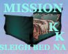 (KK)SLEIGH BED NATIVE TL