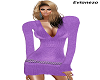 Ayda Purple Sweater Dres
