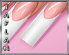 T* White French Nails