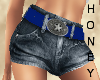 *h* Shorts & Belt Blue