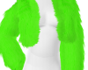 Neon Green Fur Jacket