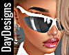 White Frame Sunglasses