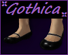 lilGoth Shoes Shiny Blk