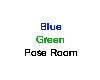 Blue Green Screen Room