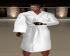 WHITE M ROBE