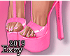 Pink Vinyl Heels .